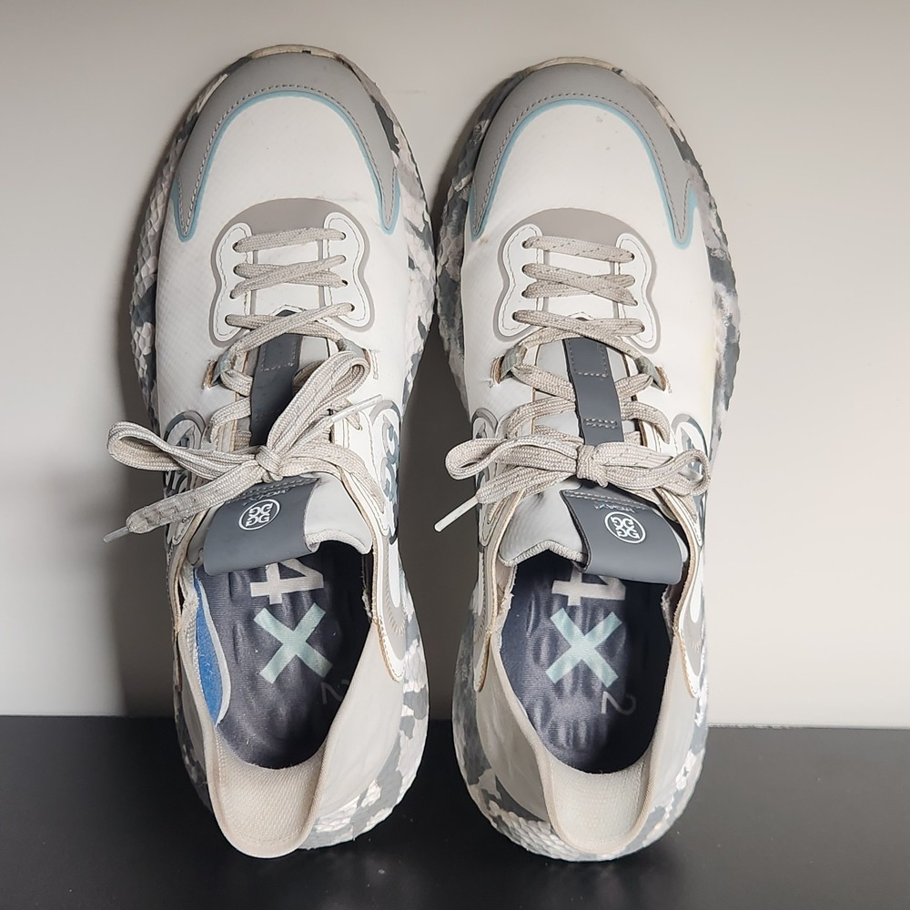 G/FORE Golf Shoes Mens 10 White Gray Camo MG4X2 Hybrid GMF000089-GC/PW - Picture 12 of 13